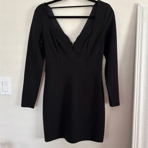 Express Black Long Sleeve Dress